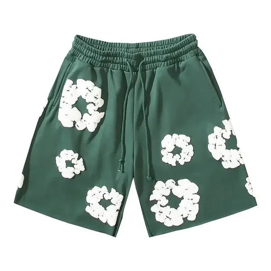Unisex Relaxed Fit Graphic Drawstring Shorts