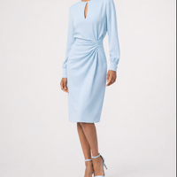 Women's Elegant Ruched Midi Dress | Flattering Summer Style