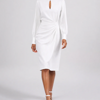 Women's Elegant Ruched Midi Dress | Flattering Summer Style