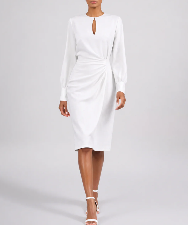 Women's Elegant Ruched Midi Dress | Flattering Summer Style