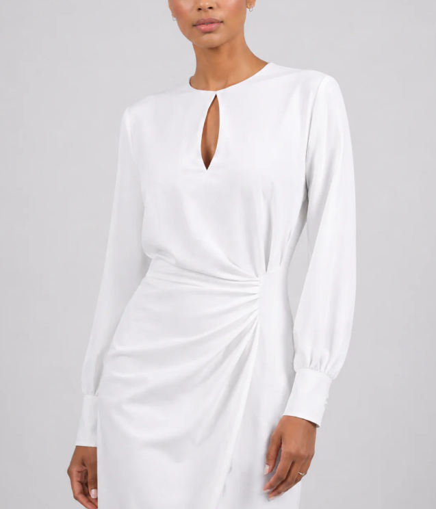 Women's Elegant Ruched Midi Dress | Flattering Summer Style