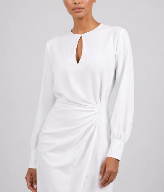 Women's Elegant Ruched Midi Dress | Flattering Summer Style