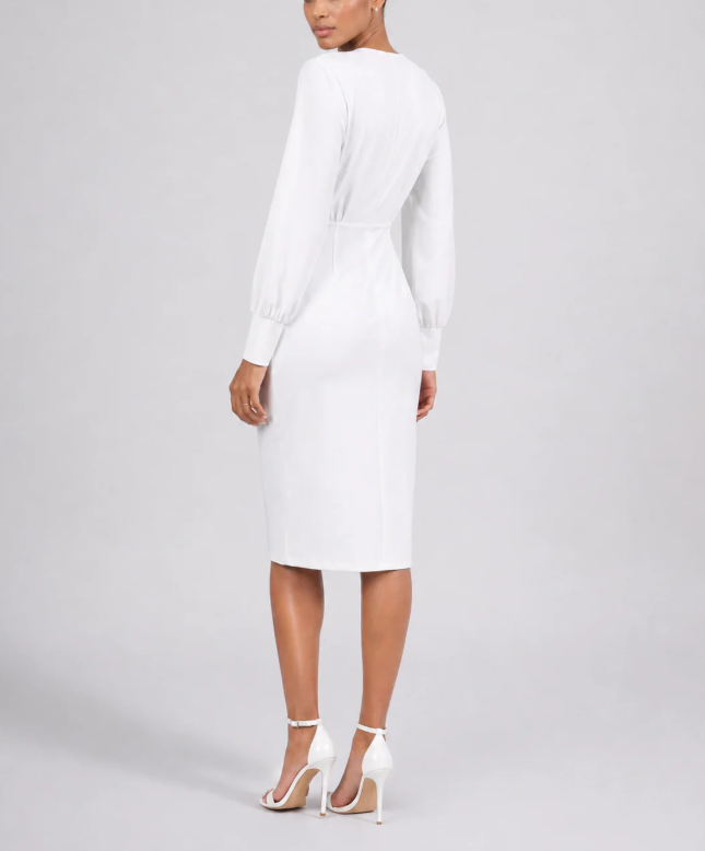 Women's Elegant Ruched Midi Dress | Flattering Summer Style