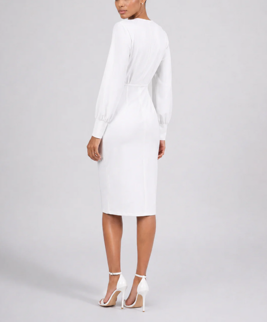 Women's Elegant Ruched Midi Dress | Flattering Summer Style