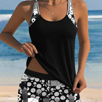 Women Floral Print Tankini Swim Set