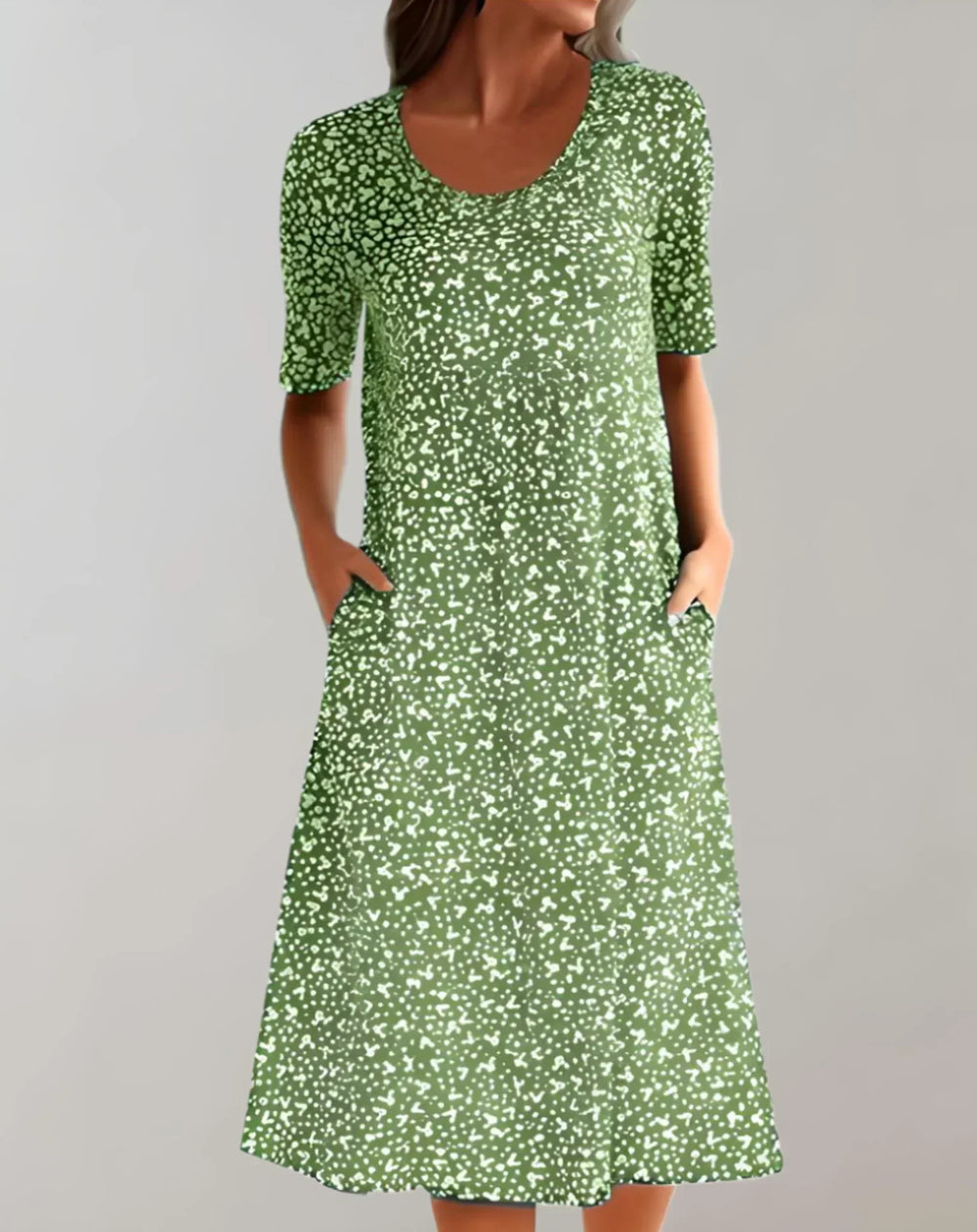 Women V-Neck Casual Dress