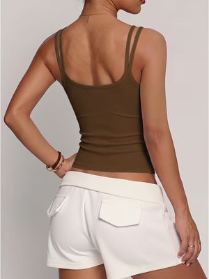 Women's Sculpt Fit Ribbed Tank | Versatile Sleeveless Top