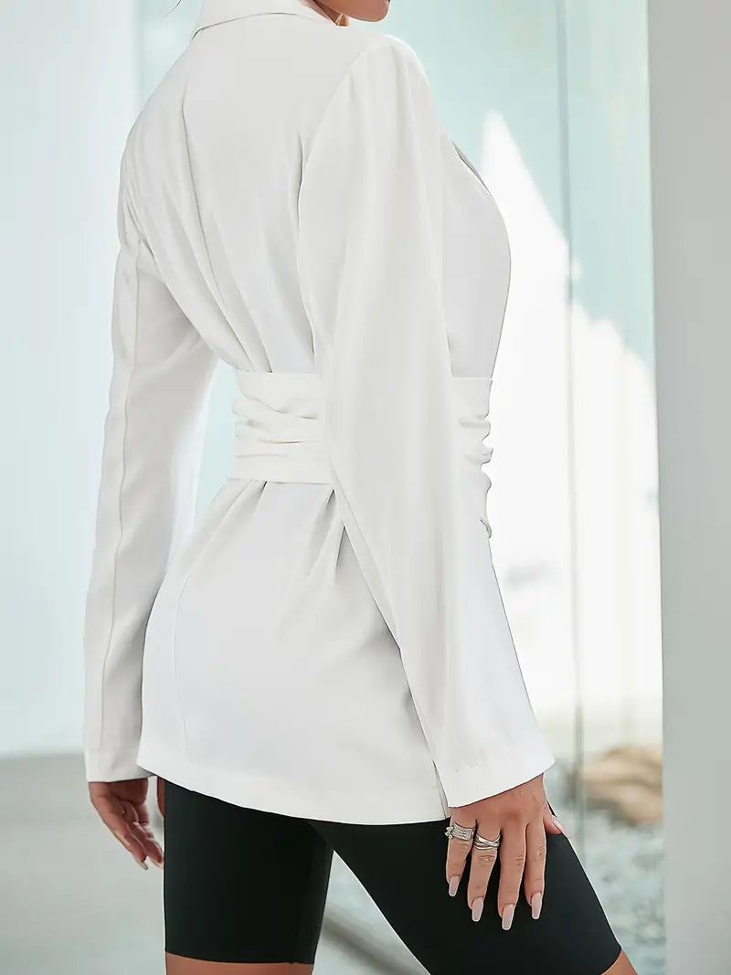 Women's Pleated Blazer