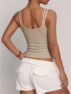 Women's Sculpt Fit Ribbed Tank | Versatile Sleeveless Top