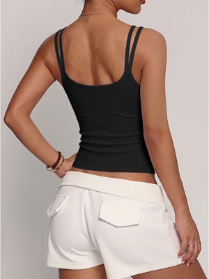 Women's Sculpt Fit Ribbed Tank | Versatile Sleeveless Top