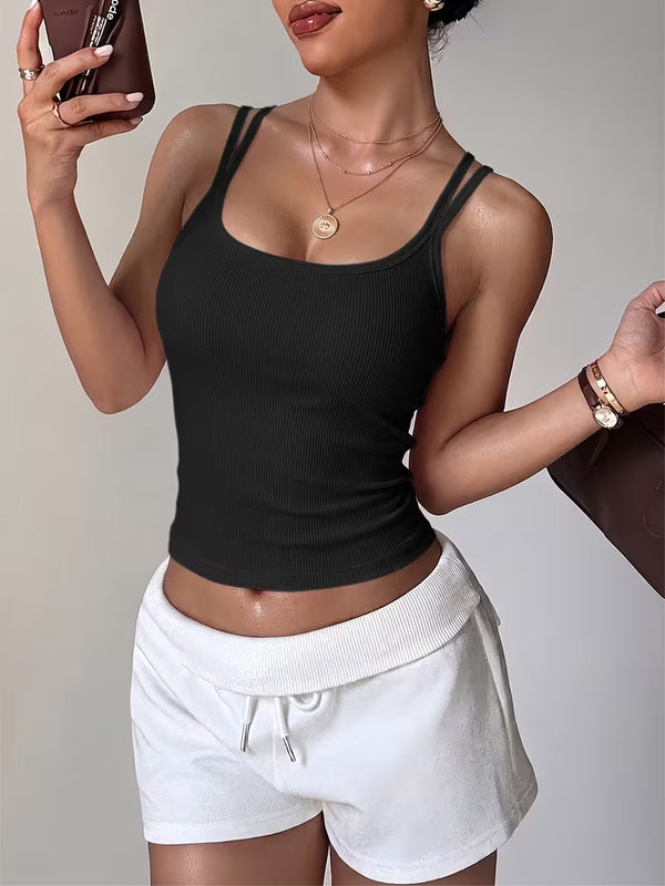 Women's Sculpt Fit Ribbed Tank | Versatile Sleeveless Top
