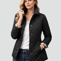 Women's Quilted Button-Up Jacket | Lightweight Transitional Coat