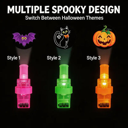 Halloween LED Finger Projection Lights – Party Favor Sets