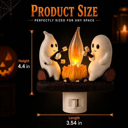 Ghost Campfire Halloween Plug-in Night Light