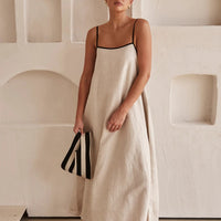 Women's Spaghetti Strap Maxi Dress | Elegant Wedding Guest Style