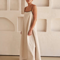 Women's Spaghetti Strap Maxi Dress | Elegant Wedding Guest Style