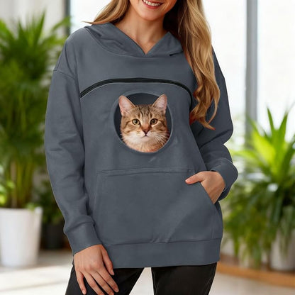 Pet Pouch Hoodie – Kangaroo Pocket for Small Dogs & Cats