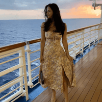 Women's Floral Strapless Summer Dress