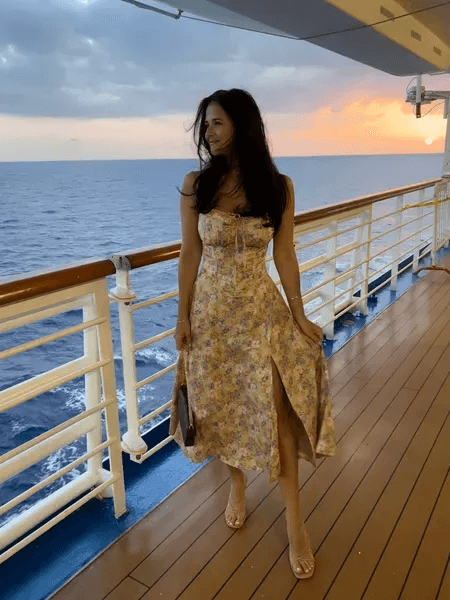 Women's Floral Strapless Summer Dress