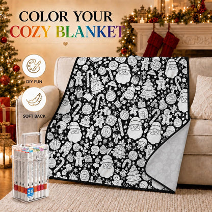 Christmas Coloring Blanket