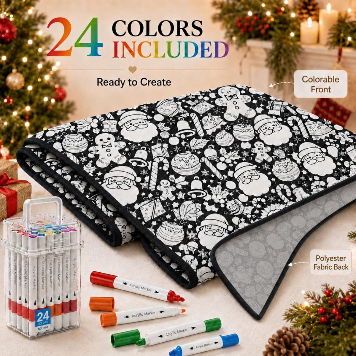 Christmas Coloring Blanket