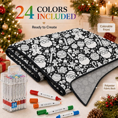 Christmas Coloring Blanket