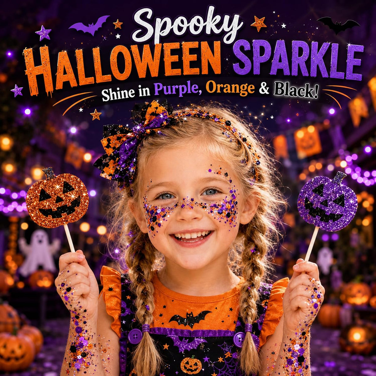 Halloween Glitter Stick for Face, Hair & Body