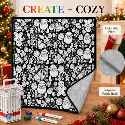 Christmas Coloring Blanket
