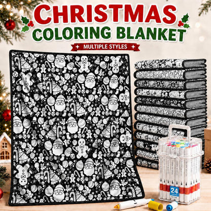 Christmas Coloring Blanket