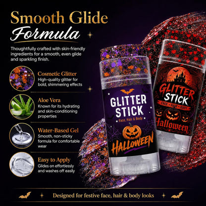 Halloween Glitter Stick for Face, Hair & Body