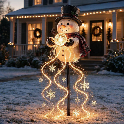 Christmas Garden Light – Flowing Snowflake Glow for Your Yard
