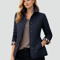 Women's Quilted Button-Up Jacket | Lightweight Transitional Coat