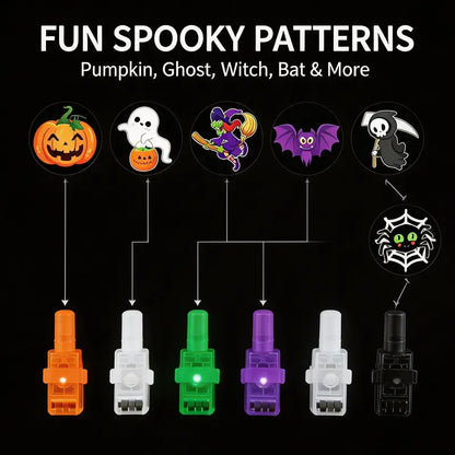Halloween LED Finger Projection Lights – Party Favor Sets