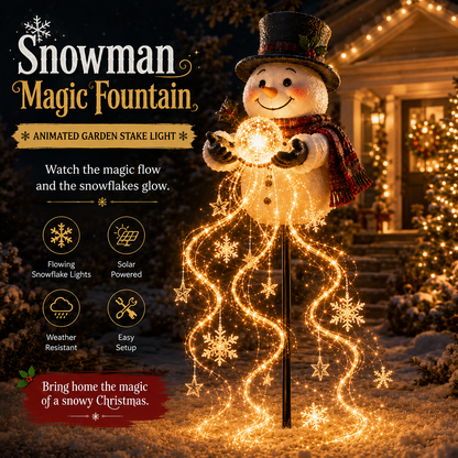 Christmas Garden Light – Flowing Snowflake Glow for Your Yard