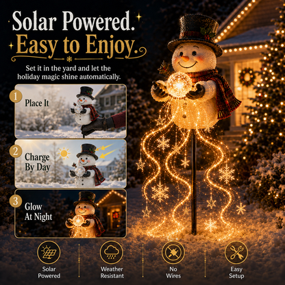 Christmas Garden Light – Flowing Snowflake Glow for Your Yard