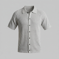 Men's Long Sleeve Button Polo Shirt | Smart Casual Classic Fit