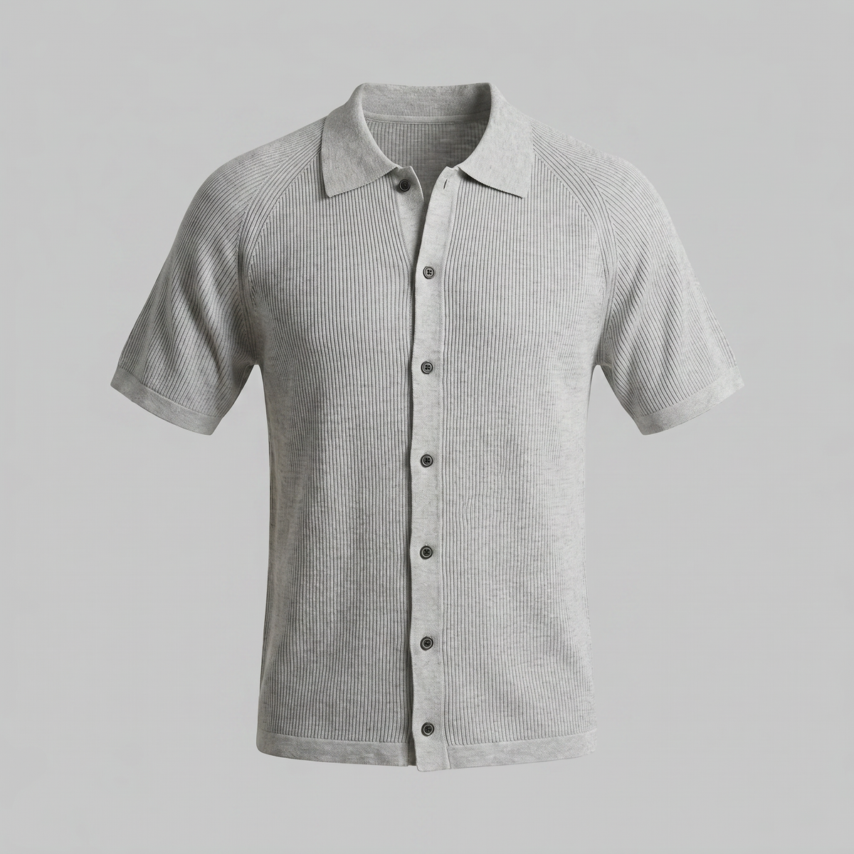 Men's Long Sleeve Button Polo Shirt | Smart Casual Classic Fit