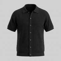 Men's Long Sleeve Button Polo Shirt | Smart Casual Classic Fit